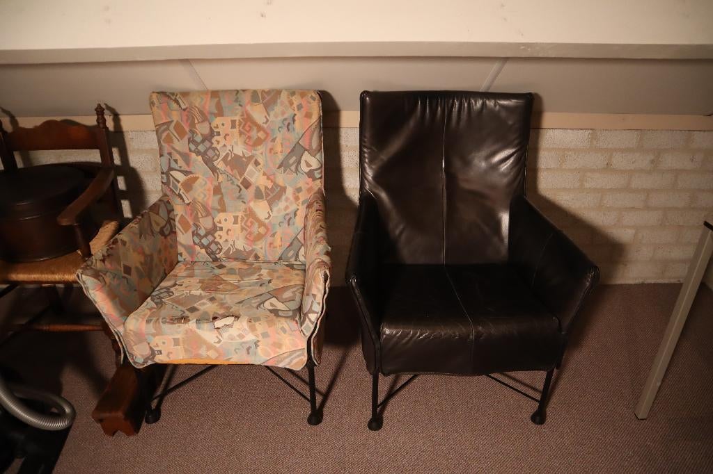 Montis Charlie 3 stuks (1x stof 2xleer), Huis en Inrichting, Fauteuils, Ophalen, Gebruikt, Leer
