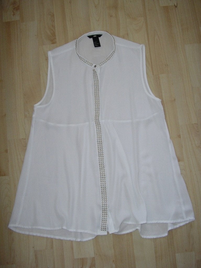 Top van H&M maat 38, Maat 38/40 (M), H&M, Wit, Ophalen of Verzenden