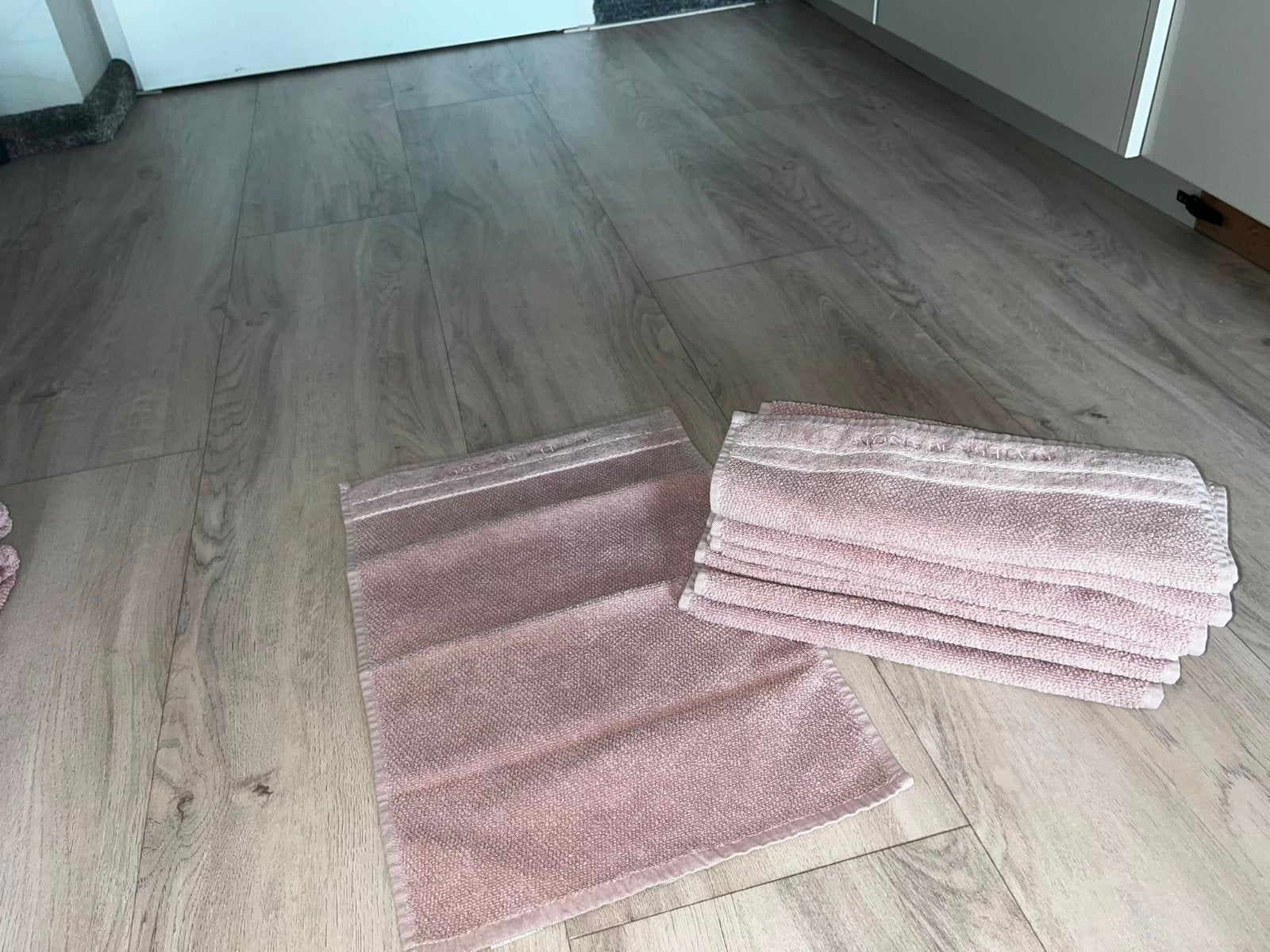 8x Rivièra Maison Gastendoekjes - Roze, Ophalen of Verzenden