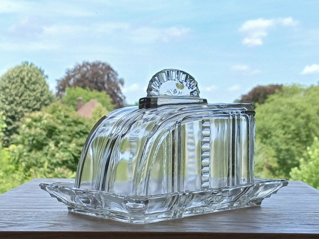 Kaasstolp Persglas Art Deco, Ophalen of Verzenden