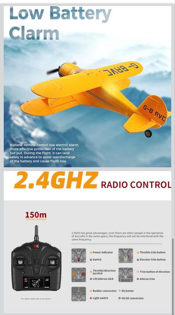 Wltoys A300 RC-vliegtuig. Nieuw in de doos., Ophalen of Verzenden, Nieuw, Elektro, RTF (Ready to Fly)