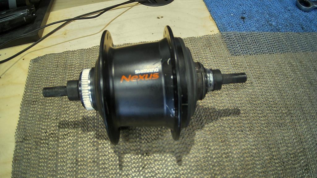 versnellingsnaaf nexus7 SG-C3001-7D 32gaats, Gebruikt, Shimano Nexus, Overige materialen, Ophalen of Verzenden