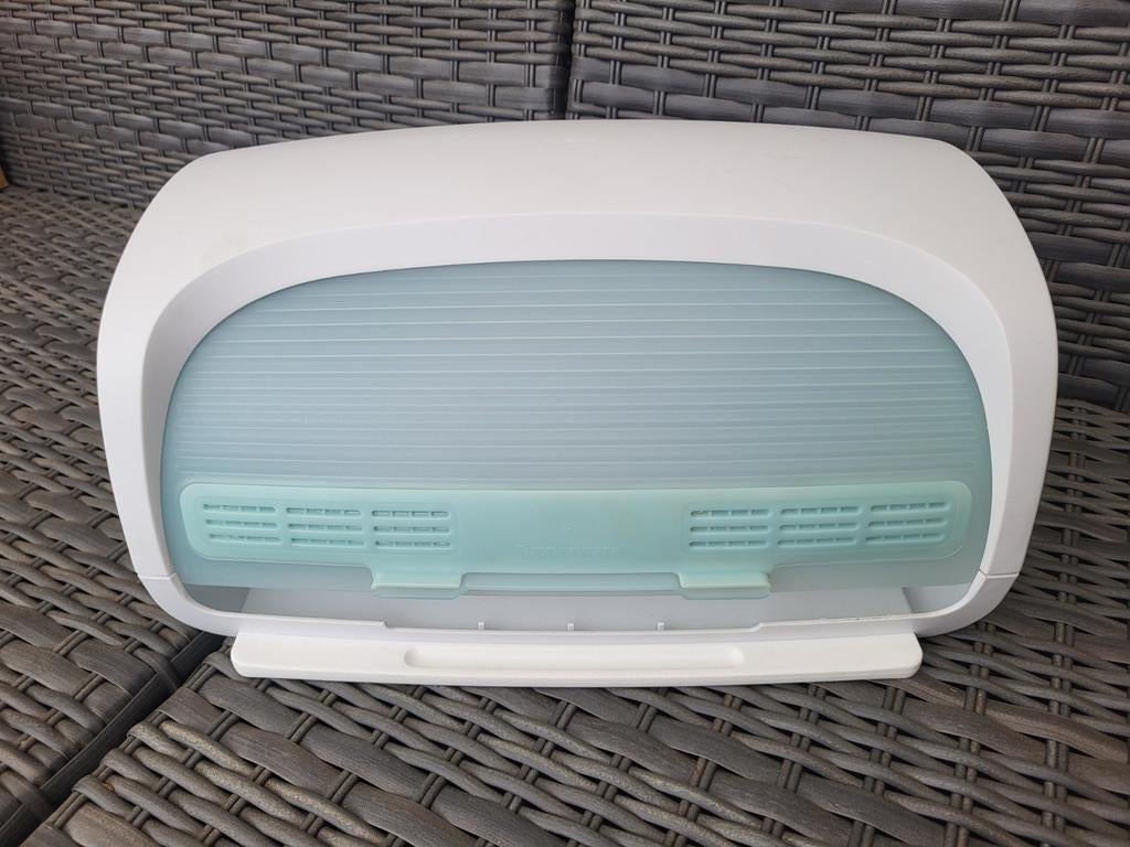 Tupperware Broodtrommel, Huis en Inrichting, Keuken | Tupperware, Ophalen of Verzenden, Zo goed als nieuw, Blauw, Bus of Trommel