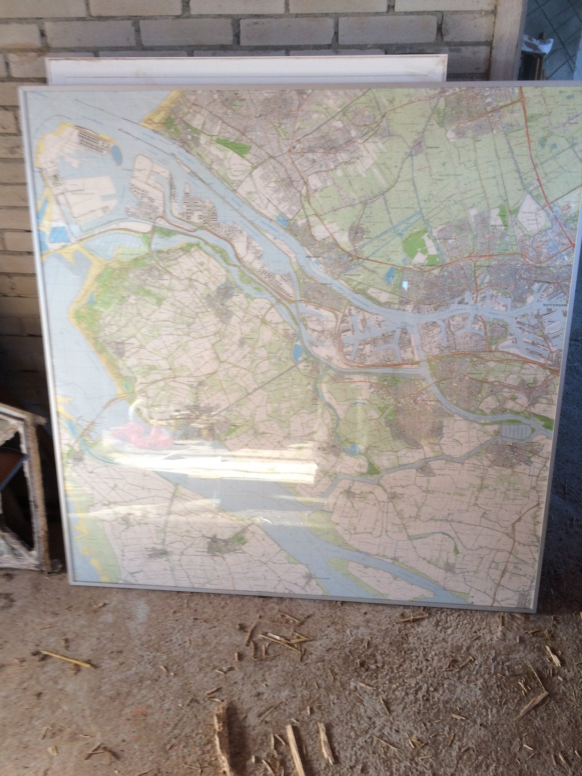 Landkasrt maasvlakte anno 2005 ., Boeken, Ophalen, Zo goed als nieuw, 1800 tot 2000, Landkaart