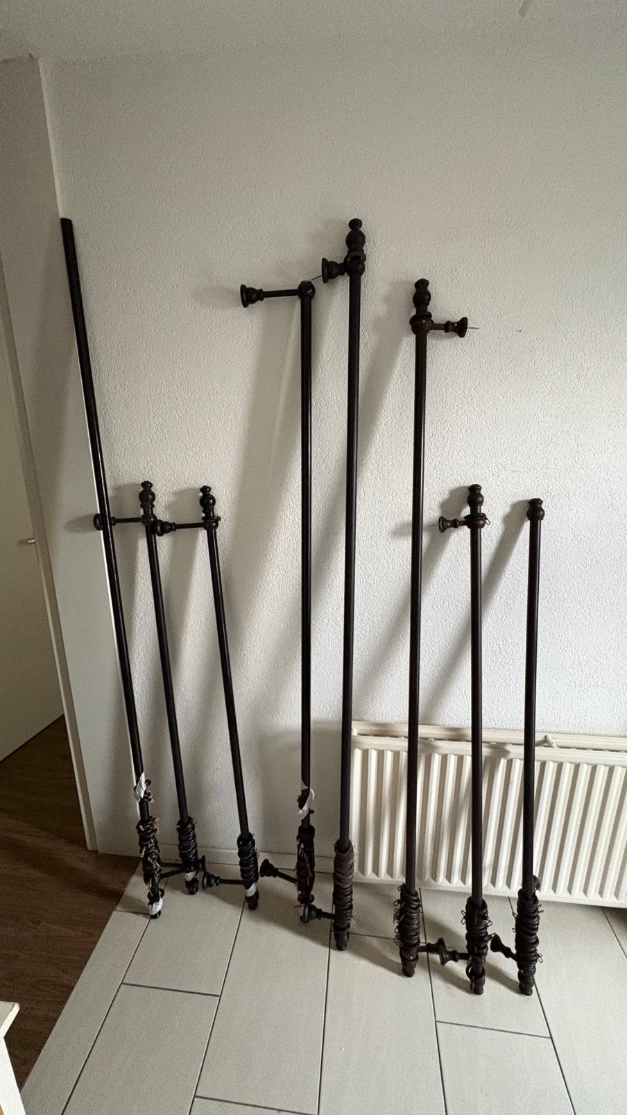 Gordijn roeden, Ophalen, Gebruikt, Gordijn, Hout