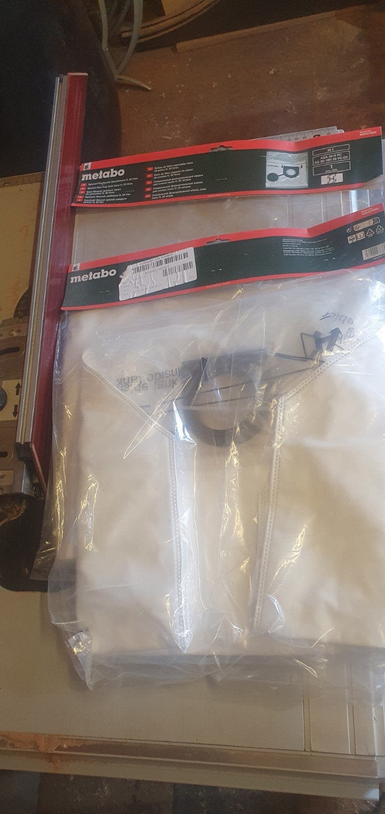 2 x Metabo filterzakken klasse H, Ophalen of Verzenden