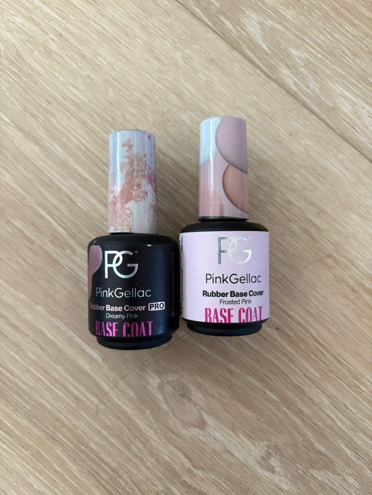Rubber base set pink gellac, Ophalen of Verzenden, Zo goed als nieuw, Overige kleuren, Handen en Nagels