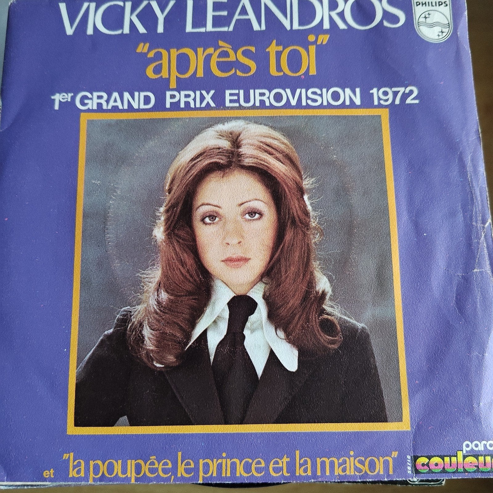 Vicky Leandros - Après Toi (Eurovision 1972) Single, Cd's en Dvd's, Vinyl Singles, Gebruikt, Fotohoes, 7 inch, Single