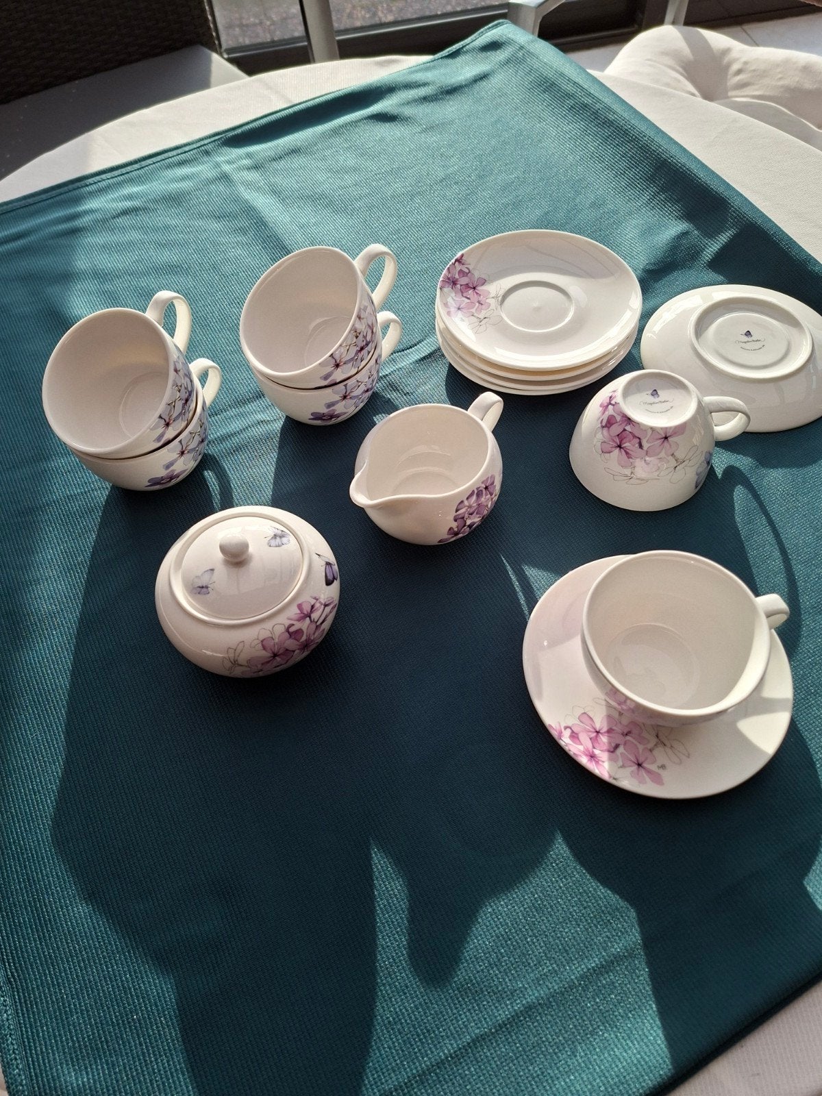 Mooie Marjolein Bastin servies - Zo goed als nieuw, Overige merken, Landelijk/Boerenbont, Ophalen of Verzenden, Zo goed als nieuw