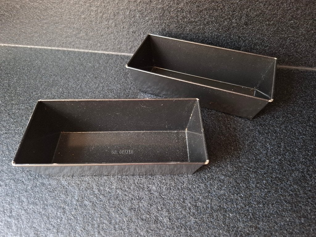 Cake blikken dr oetker, Ophalen of Verzenden, Zwart, Metaal, Overige typen