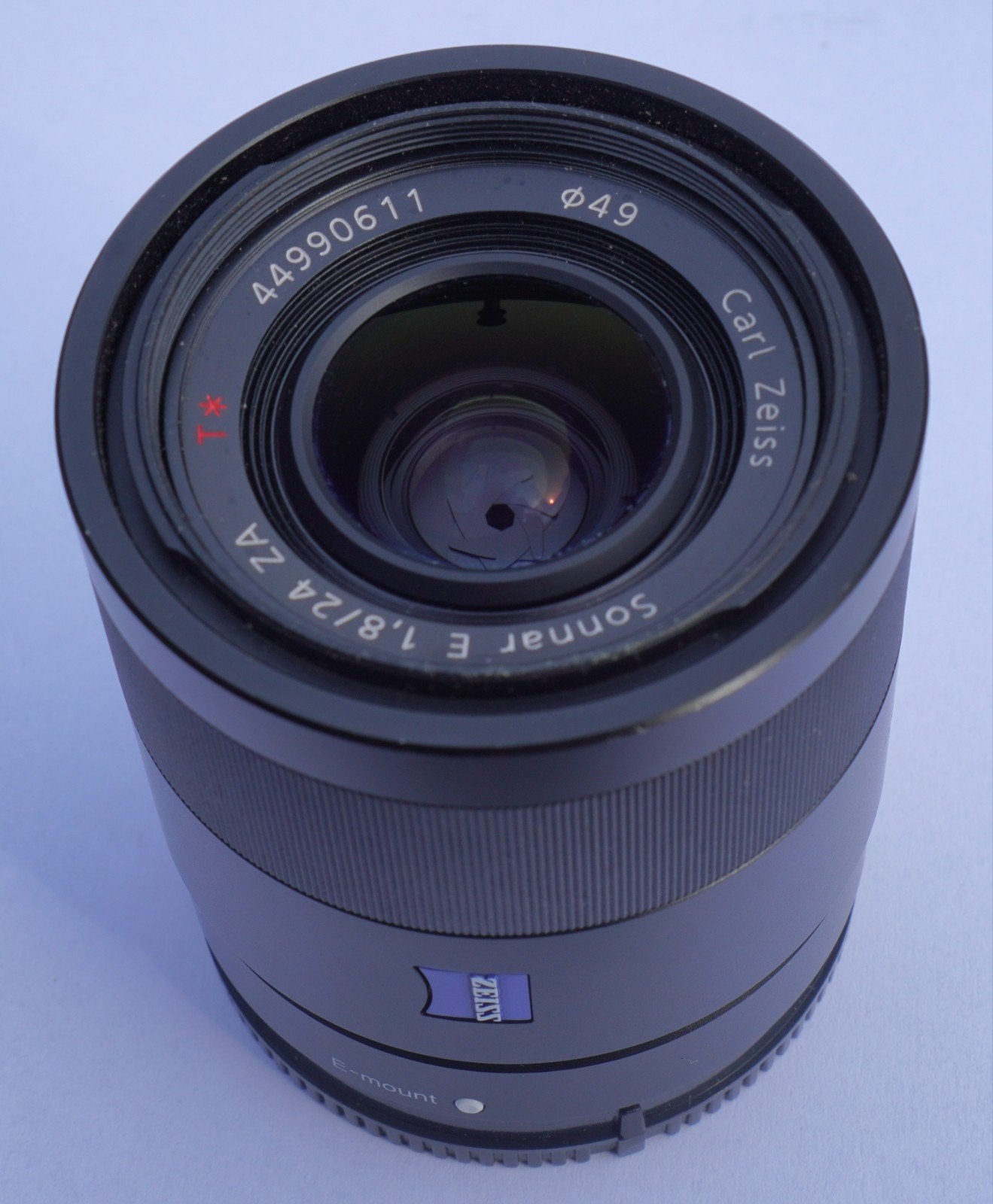 Zeiss Sonnar E 1.8/24 ZA - Scherpe Prime Lens bieden va 250,, Sony E-mount, Gebruikt, Ophalen of Verzenden, Lensdoppen