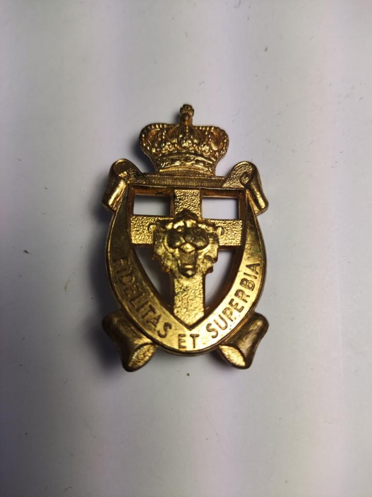 Belgischbbaretembleem brigade Piron opgeleid in UK WOII, Ophalen of Verzenden, Landmacht, Engeland, Embleem of Badge