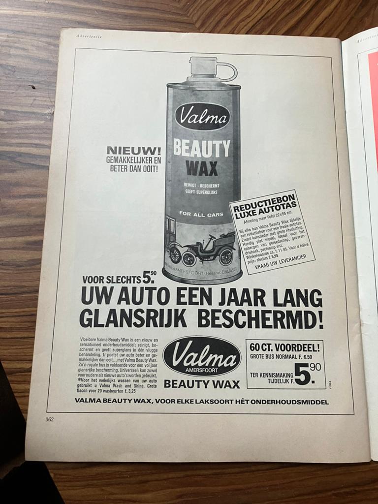 Advertentie Valma beauty wax amersfoort, Ophalen of Verzenden, 1960 tot 1980, Tijdschrift