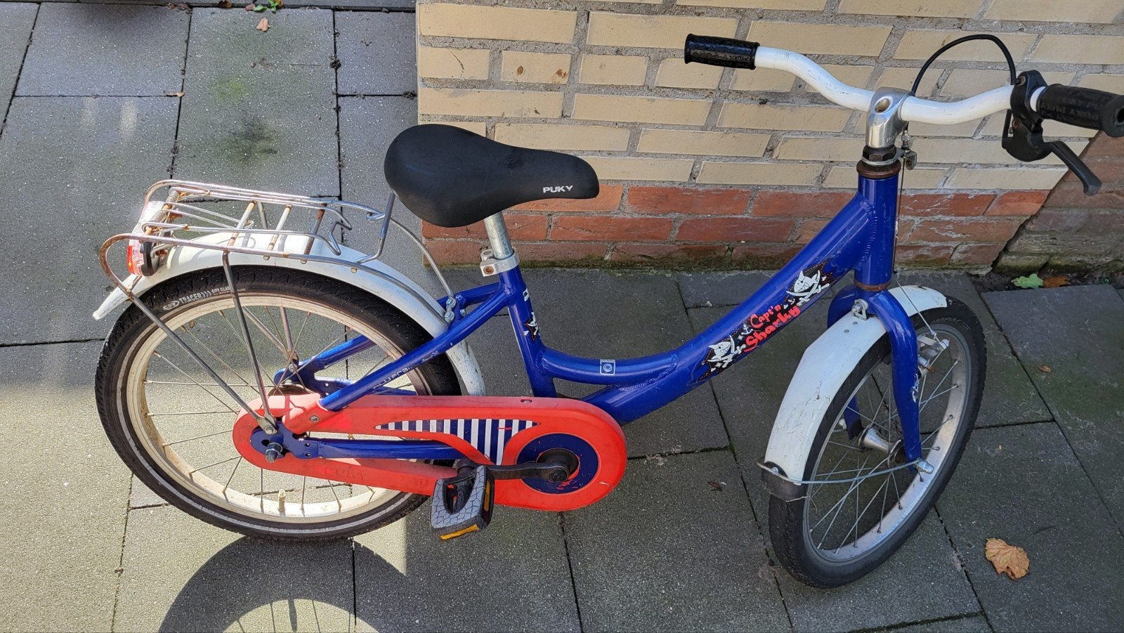 Puky kinderfiets 18 inch - Blauw/Rood, Terugtraprem, Puky, Ophalen of Verzenden, 16 tot 20 inch