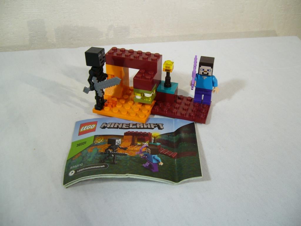 Lego Minecraft 30331 The Nether Duel, Gebruikt, Minecraft, Ophalen of Verzenden, Complete set