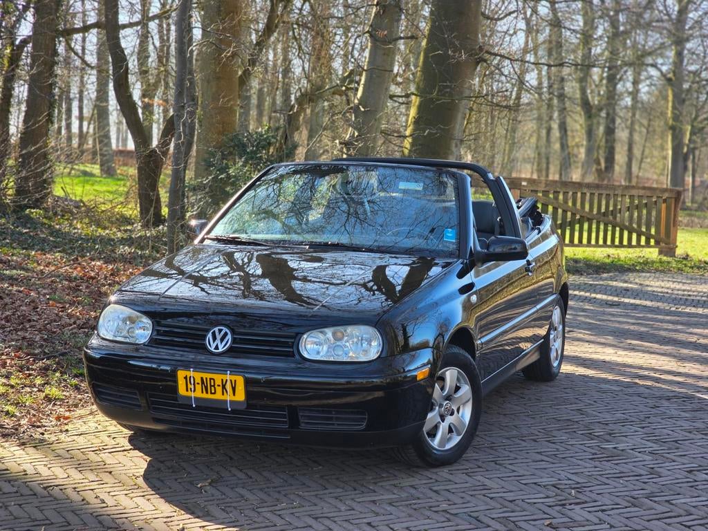 Volkswagen Golf 2.0 Cabriolet 2.0 GLX USA | Automaat |, Auto's, Lederen bekleding, Zwart, 4 cilinders, Cabriolet