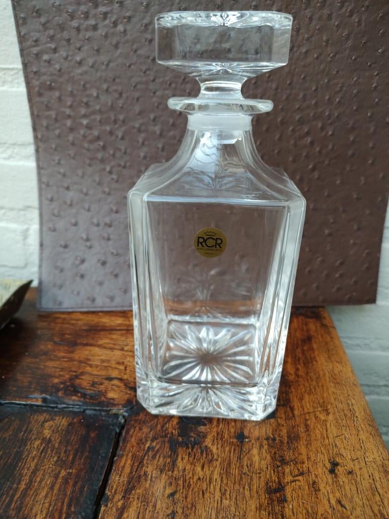 Kristallen RCR Karaf, Antiek en Kunst, Antiek | Glas en Kristal, Ophalen of Verzenden