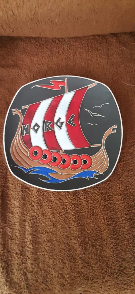 Noors retro bord, Ophalen of Verzenden