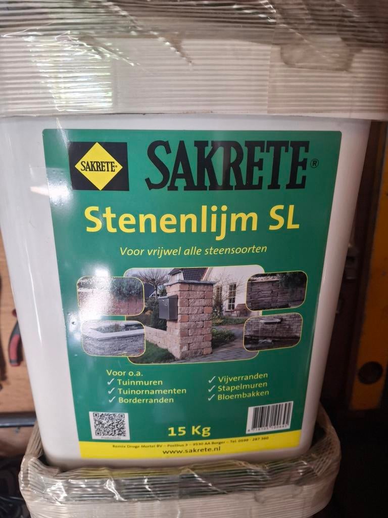 Sakrete Stenenlijm SL 15 kg - Voor alle steensoorten, Ophalen
