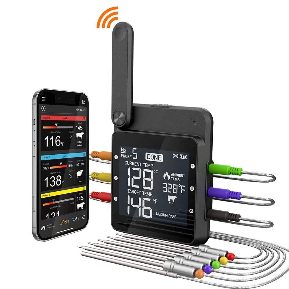 BBQ Thermometer met wifi, Ophalen of Verzenden, Zo goed als nieuw