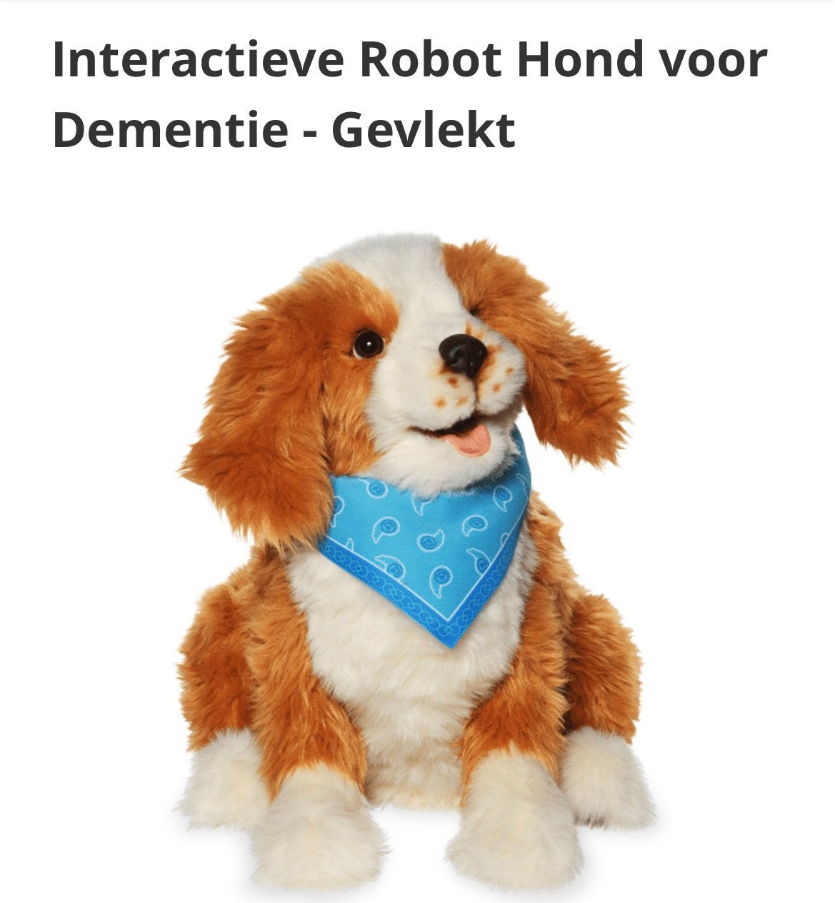 Te koop interactieve robothond voor dementie zgan, 1 speler, Ophalen of Verzenden, Zo goed als nieuw, Vanaf 3 jaar