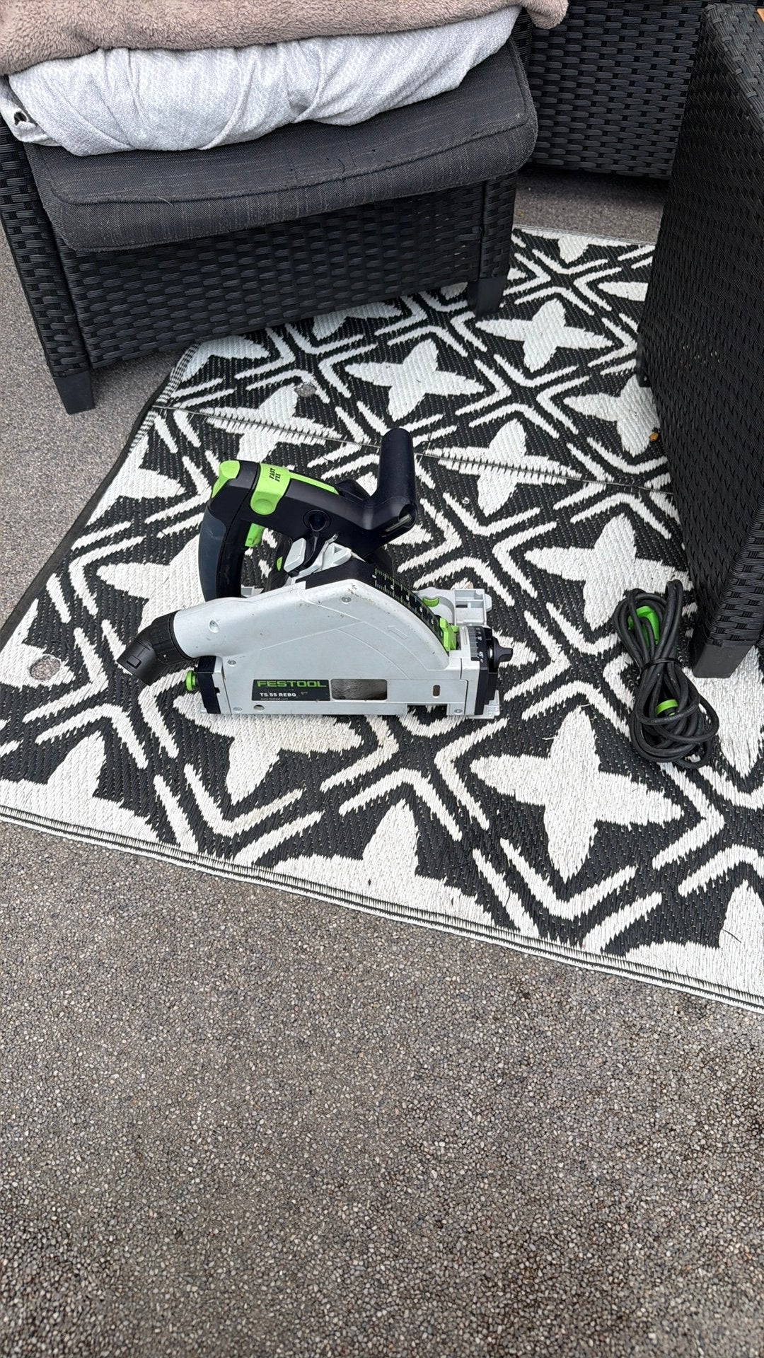 Festool TS 55 REBQ-Plus invalzaag 1200W 160mm, Invalzaag, Ophalen of Verzenden, Zo goed als nieuw, 30 tot 70 mm