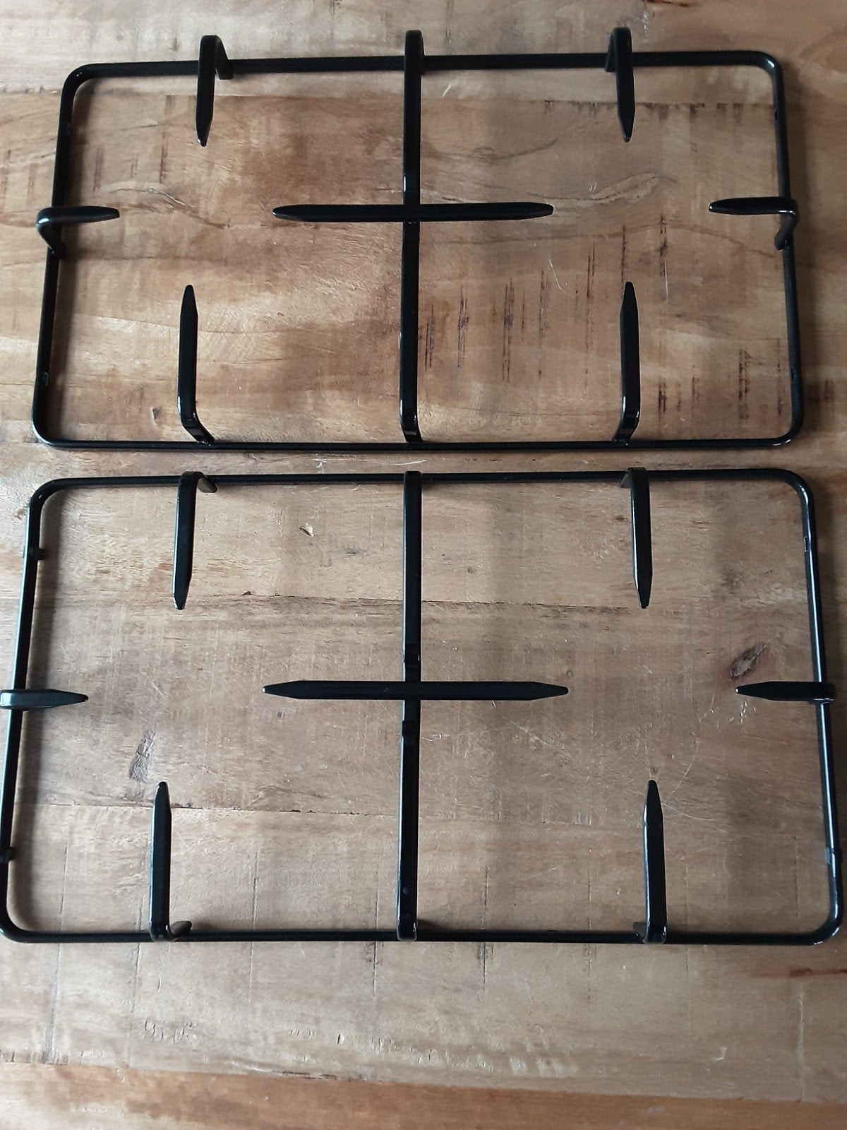 Gietijzeren pannendragers voor gasfornuis (2 stuks), Minder dan 85 cm, Nieuw, Inbouw, Gas