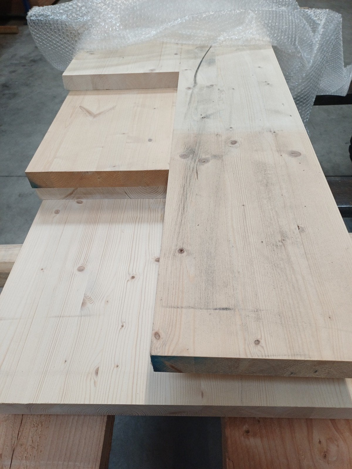 Diversen afmetingen vuren gelamineerde werkbladen werkbladen, Ophalen, Nieuw, Hout, 20 tot 50 mm
