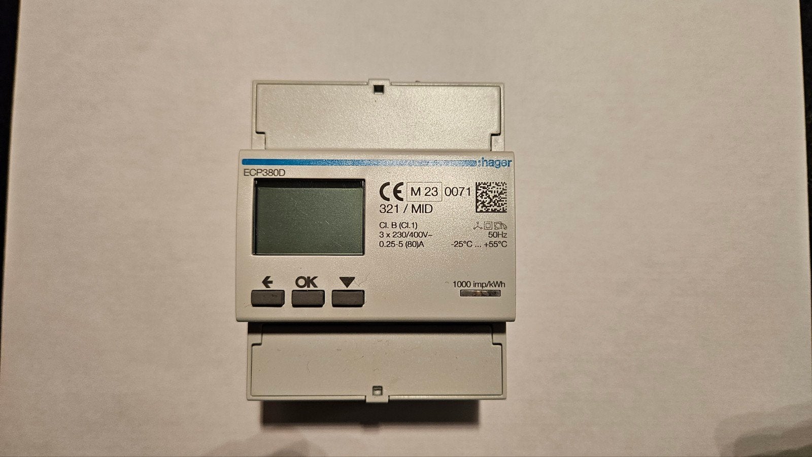 Hager MID kWh meter - Ideaal voor gesplitste appartementen, Ophalen of Verzenden, Zo goed als nieuw, Hager, Overige typen