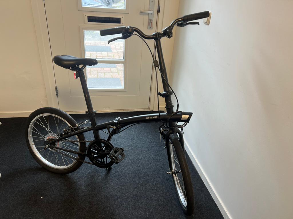 Zwarte Folding Fiets, Fietsen en Brommers, Ophalen of Verzenden, Zo goed als nieuw