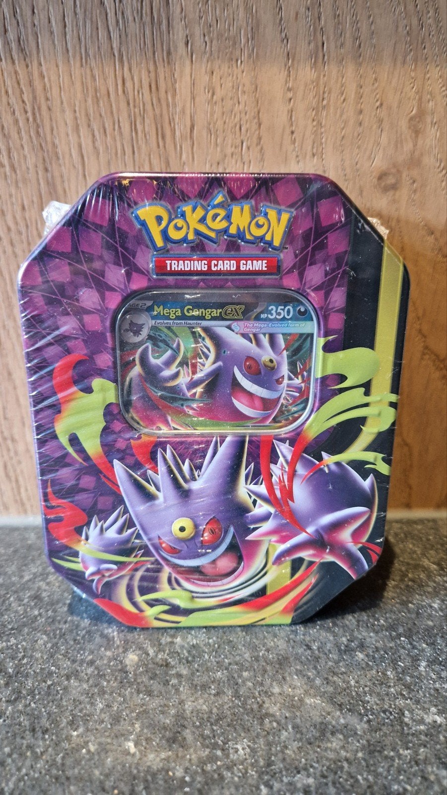 Pokemon Mega Moonlit Tin Mega Gengar ex Nieuw en Sealed, Ophalen of Verzenden, Nieuw
