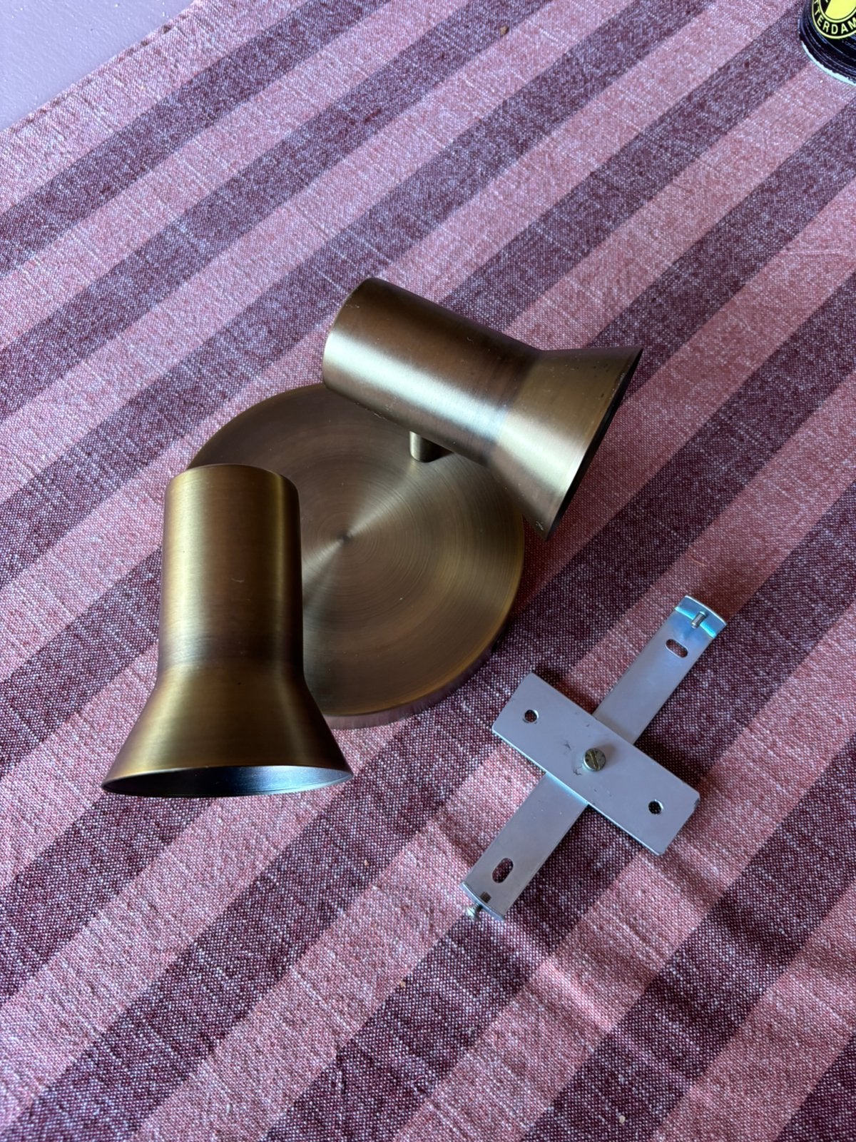 Plafondlamp goud, Ophalen, Gebruikt, Plafondspot of Wandspot, Geschikt voor plafondmontage