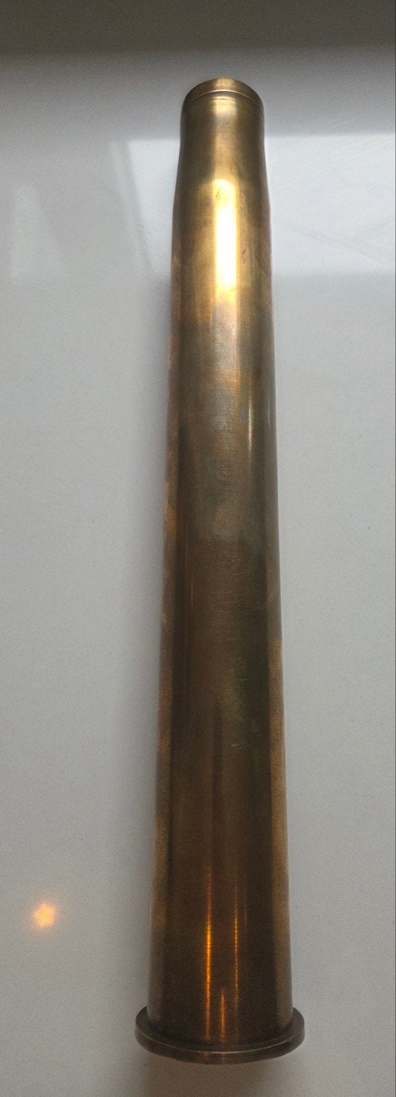 huls 3,7cm C30 spaans 1952 messing., Ophalen of Verzenden, Duitsland, Hulzen of Bodemvondsten
