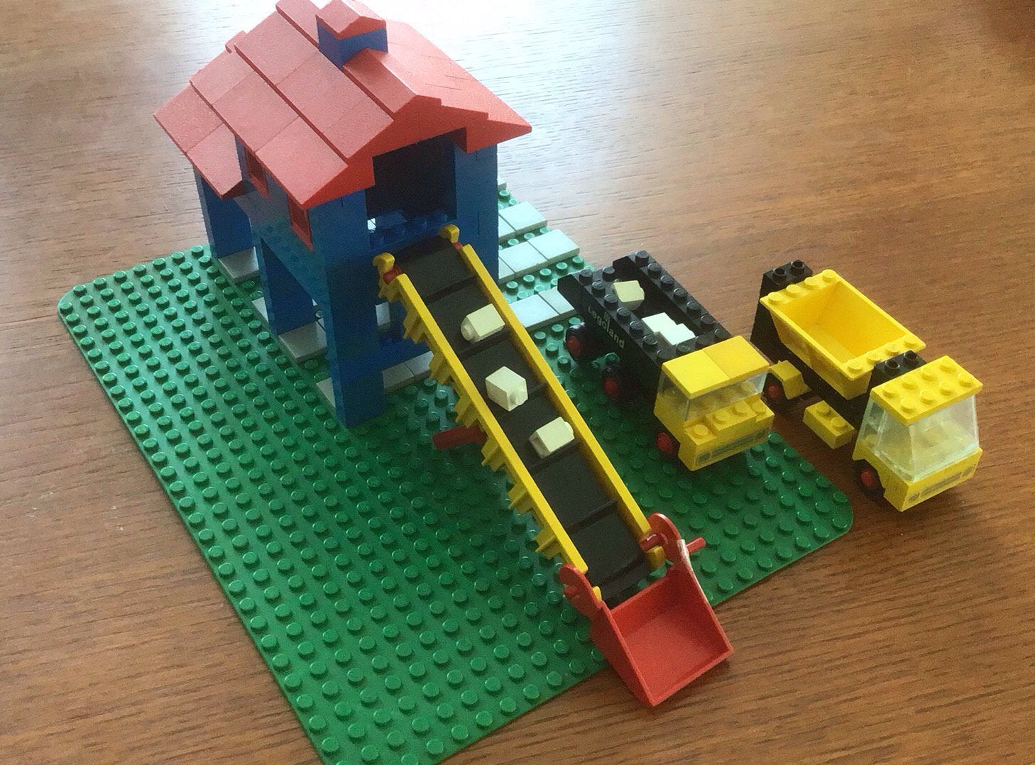 Jr. ‘70. Legosets 351+360 +622. Silo, transportband, auto’s, Compleet, Gebruikt, Overige thema's, Lego