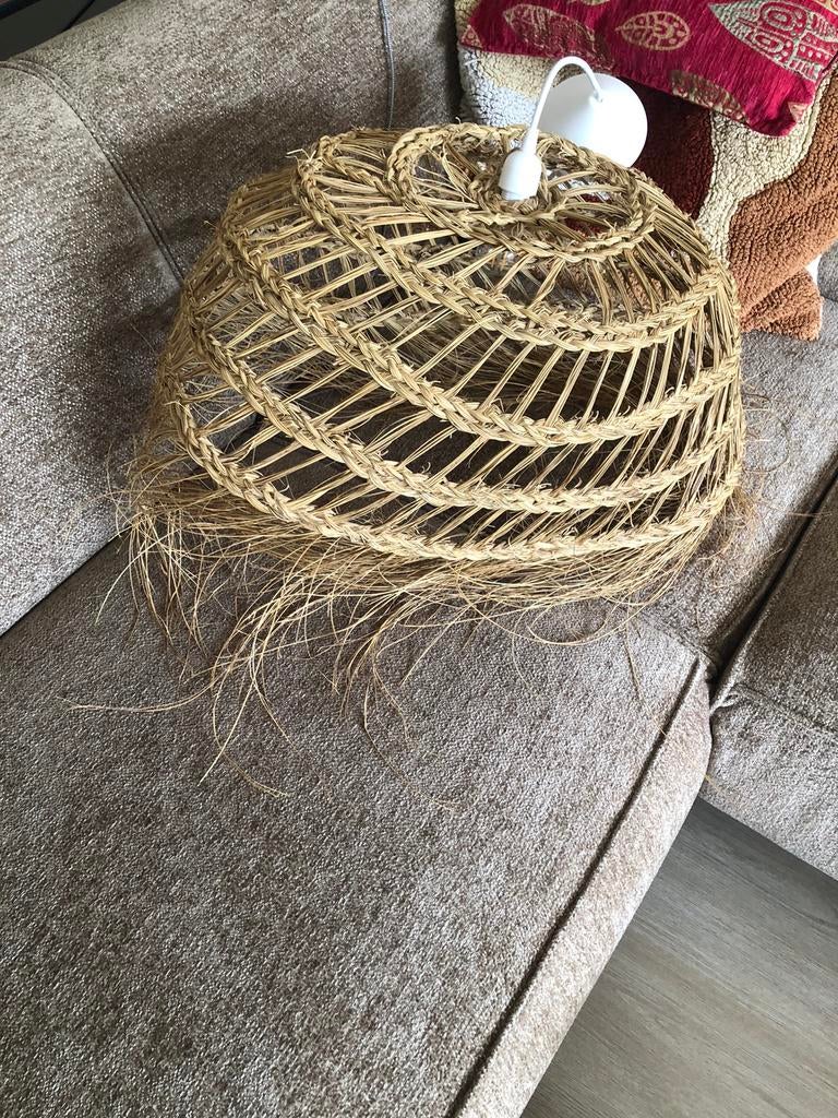 Rieten hanglamp, Ophalen, Zo goed als nieuw