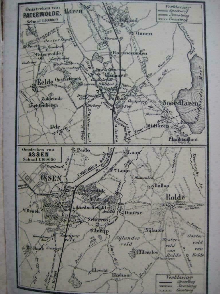 K 03 / Assen / Paterswolde  Litho 1887, Ophalen of Verzenden