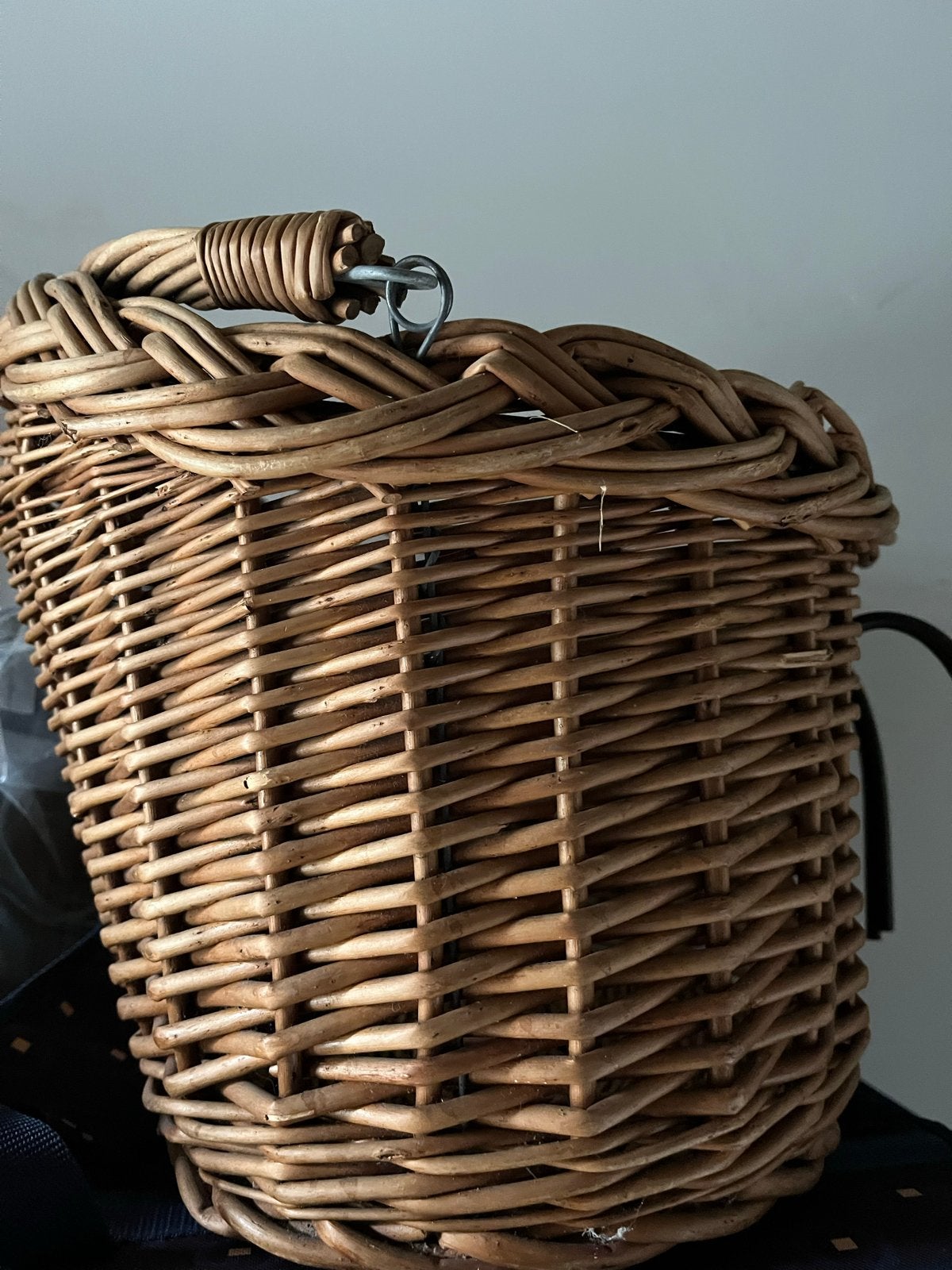 Gevlochten fietsmand voor boodschappen, Ophalen of Verzenden, Gebruikt, Fietsmand