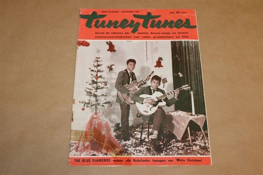 Tuney Tunes - Kerstnummer 1960 - Met de Blue Diamonds, Verzamelen, Ophalen of Verzenden, 1960 tot 1980, Knipsel(s)