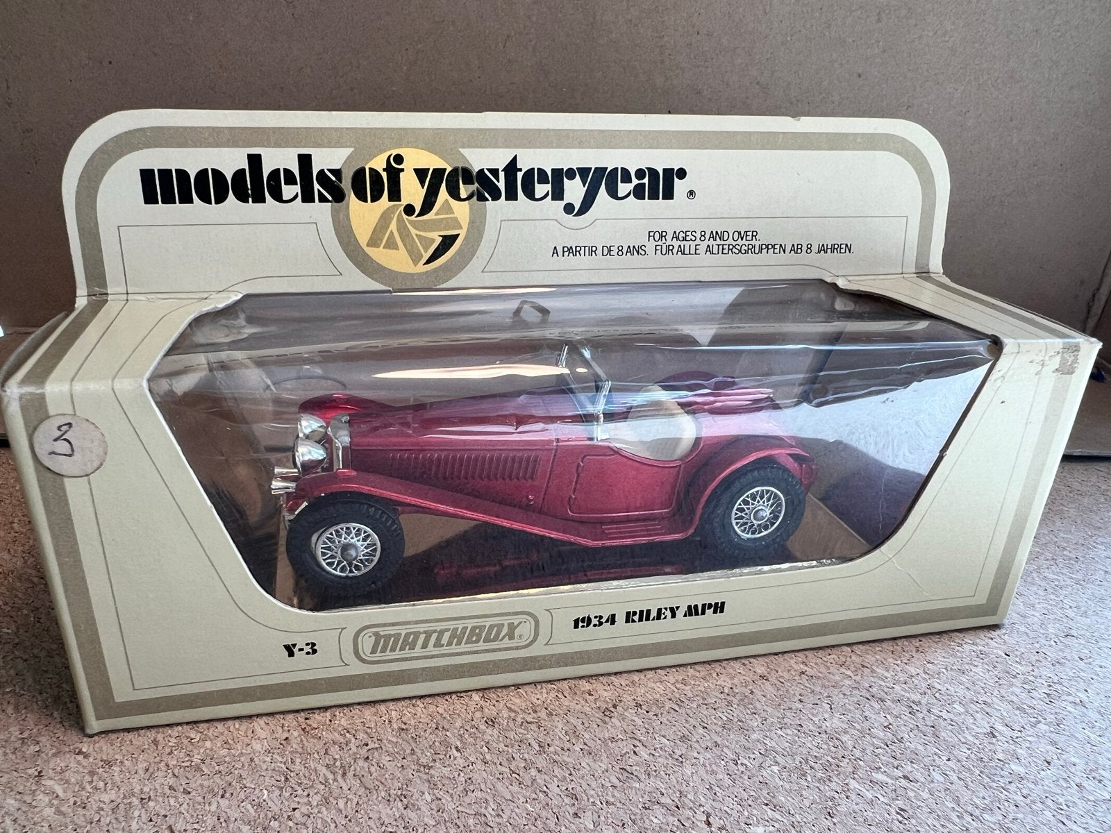 Matchbox Models of Yesteryear - 1934 Riley MPH in doos, Ophalen of Verzenden, Zo goed als nieuw