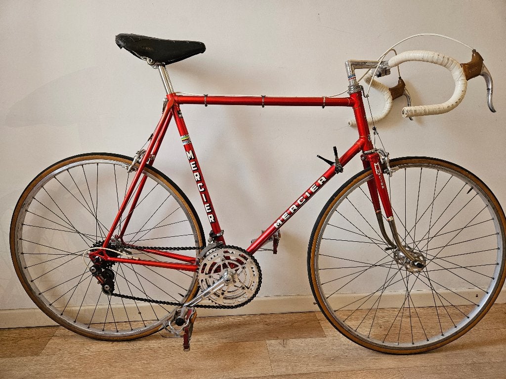 Vintage Mercier koersfiets jaren '70 – maat 60cc, Fietsen en Brommers, Jaren '60 of nieuwer, Velgrem, Ophalen of Verzenden, MERCIER