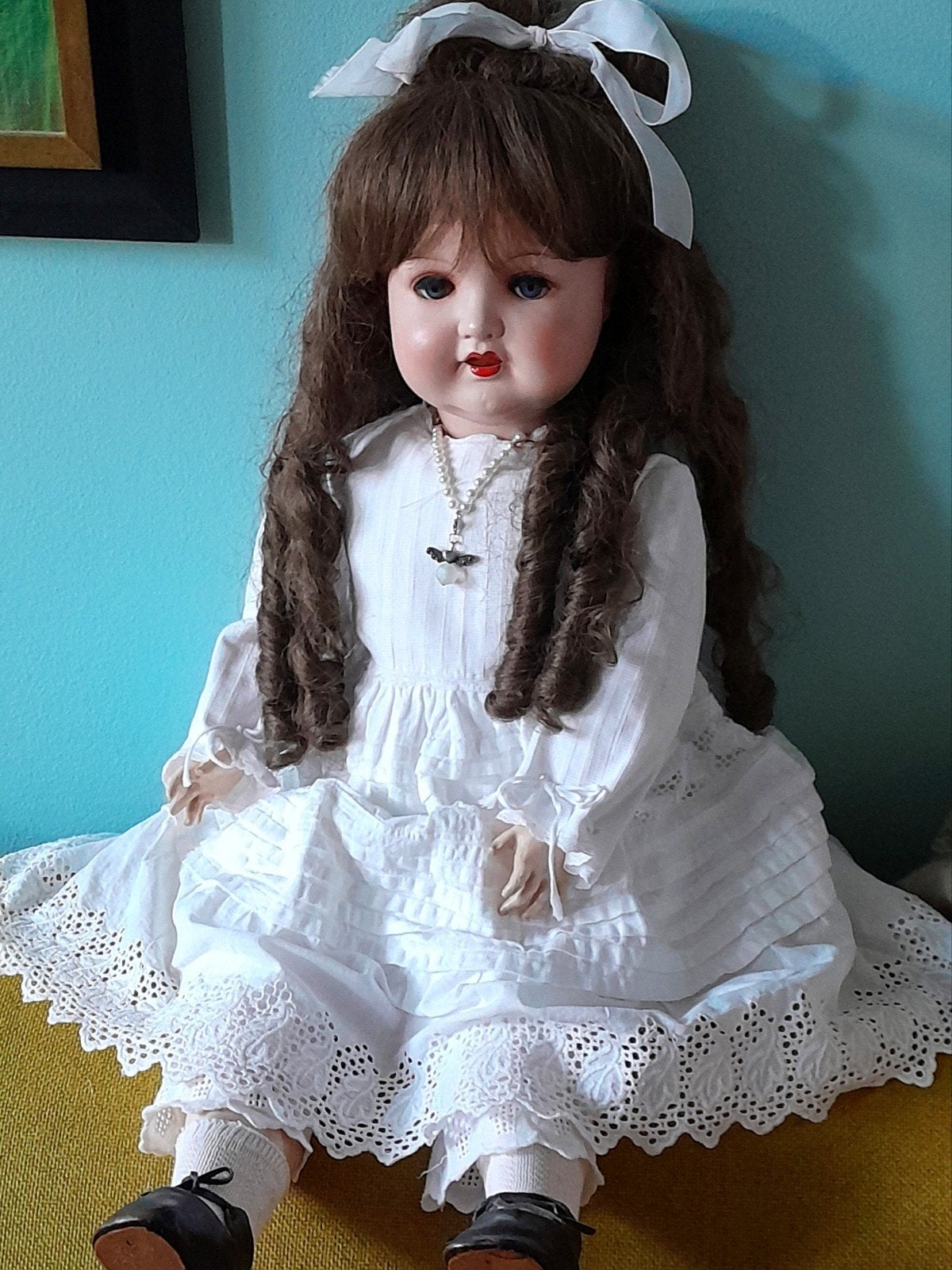 Antieke pop SB (Sonnenberg) 62 cm, Antiek en Kunst, Verzenden