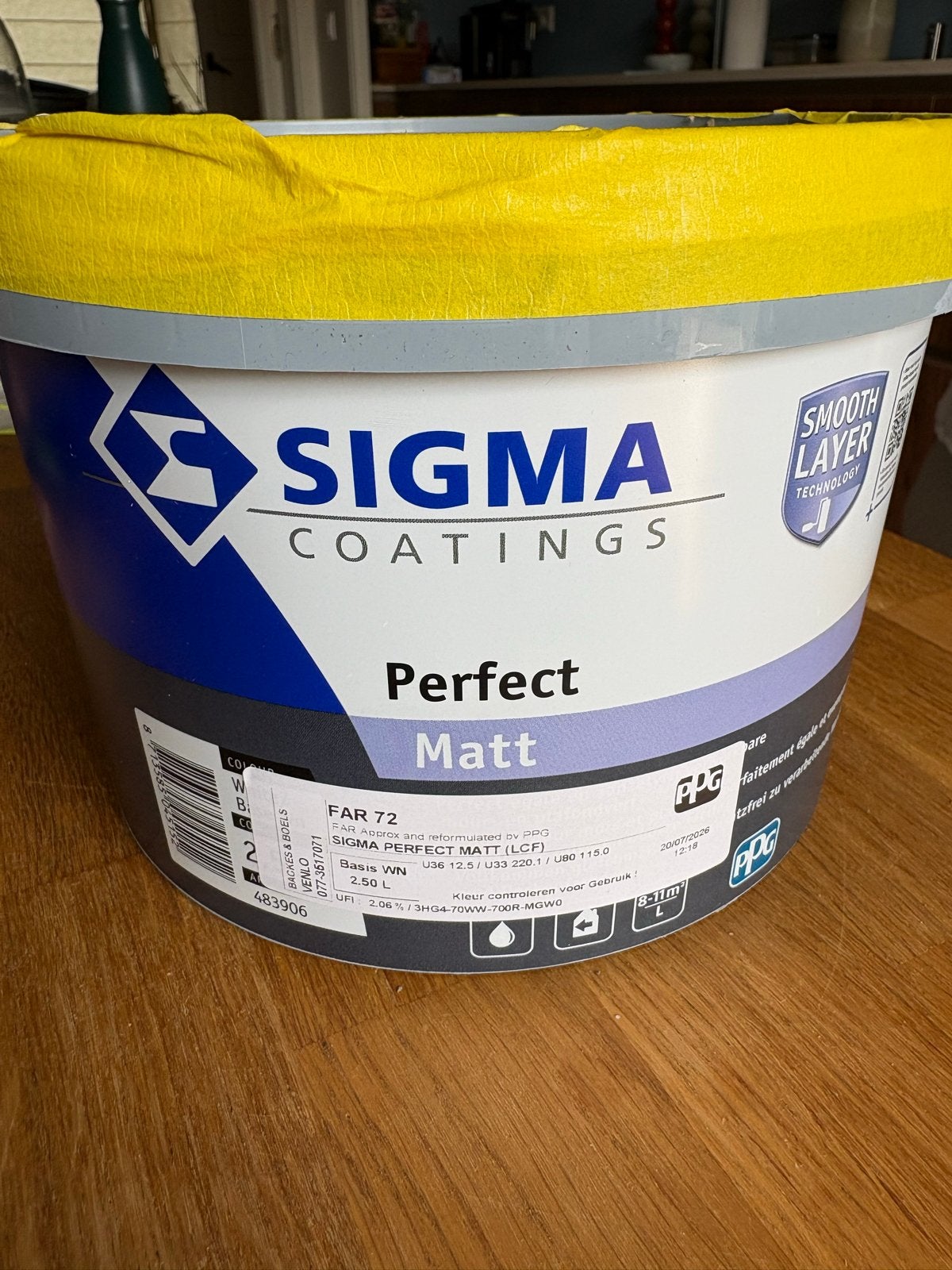 Ongebruikte Sigma verf, Farrow & Ball nr 72 kleur, Ophalen, Geel, Nieuw, Verf