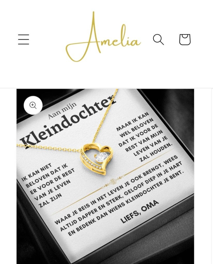Liefs, Oma Ketting Amalia jewelry, Ophalen of Verzenden, Nieuw