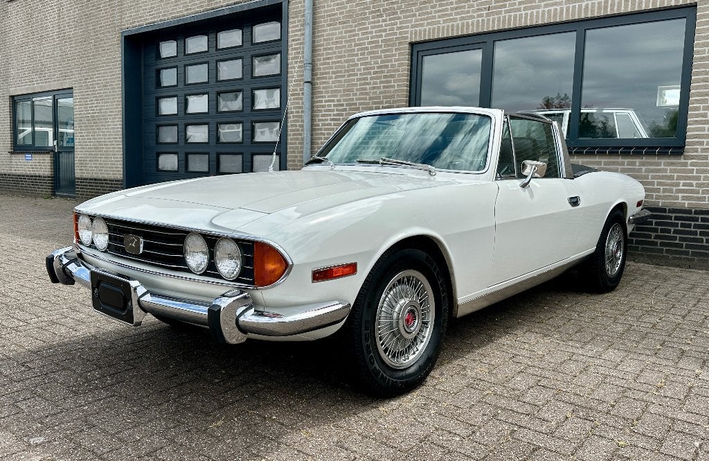 Triumph Stag V8 Roest Vrij Californië import 1e eigenaar!, Auto's, Oldtimers, Automaat, 145 pk, Achterwielaandrijving, Zwart
