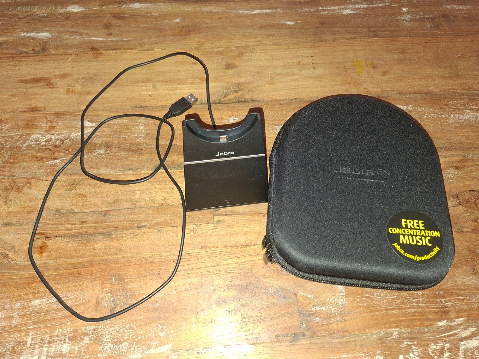 Jabra Headset DIV010 met oplaadstation en etui, Computers en Software, On-ear, Ophalen of Verzenden, Zo goed als nieuw, Draadloos