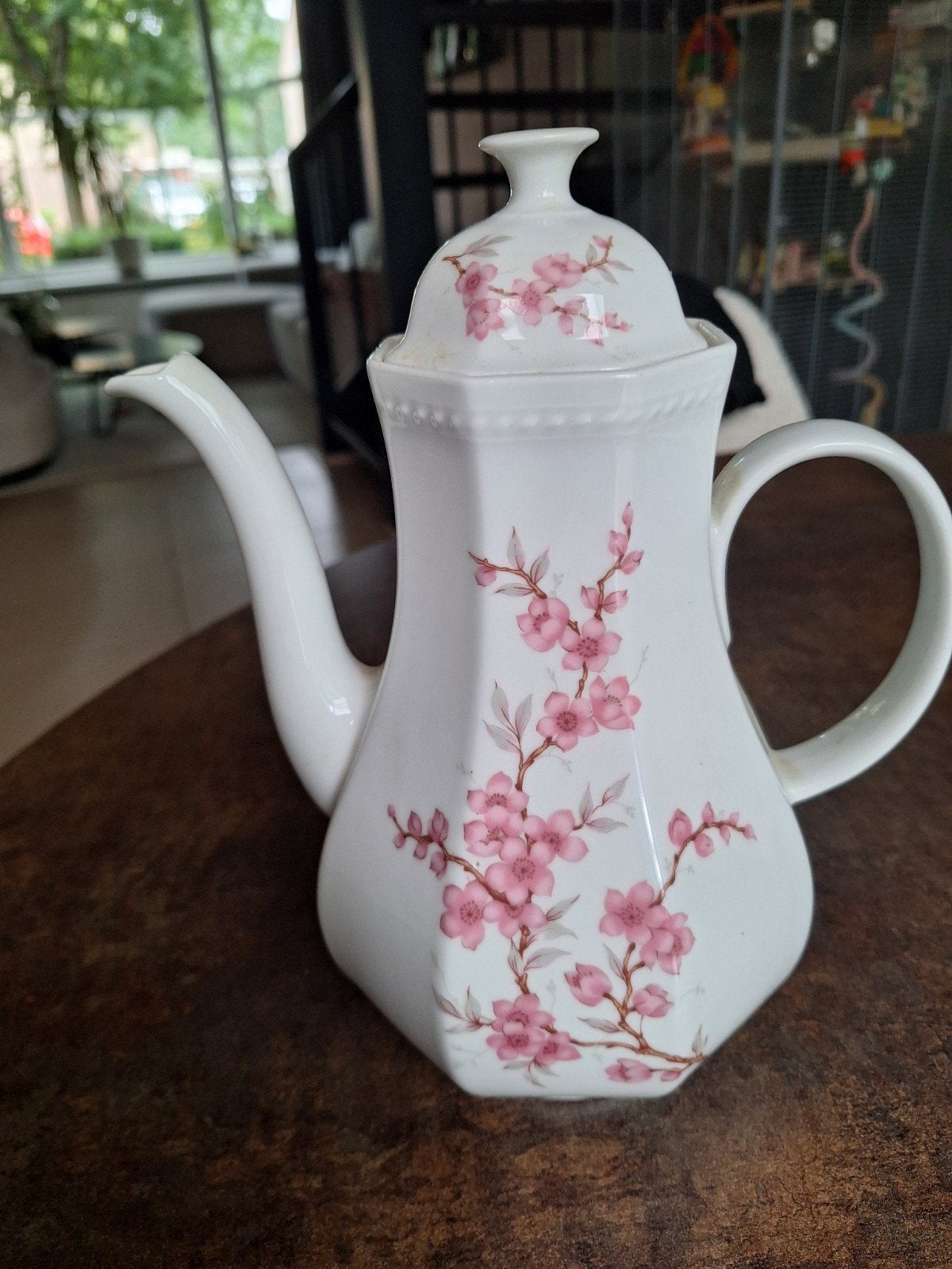 Schirnding Bavaria Koffiepot  Bloesemdecor - Uitstekende S, Ophalen
