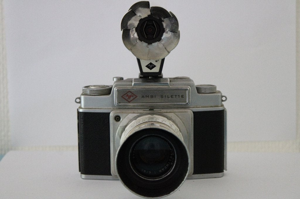Agfa Ambi Silette — Duitse meetzoekercamera- vintage-jaren50, Verzenden, Compact, Overige Merken