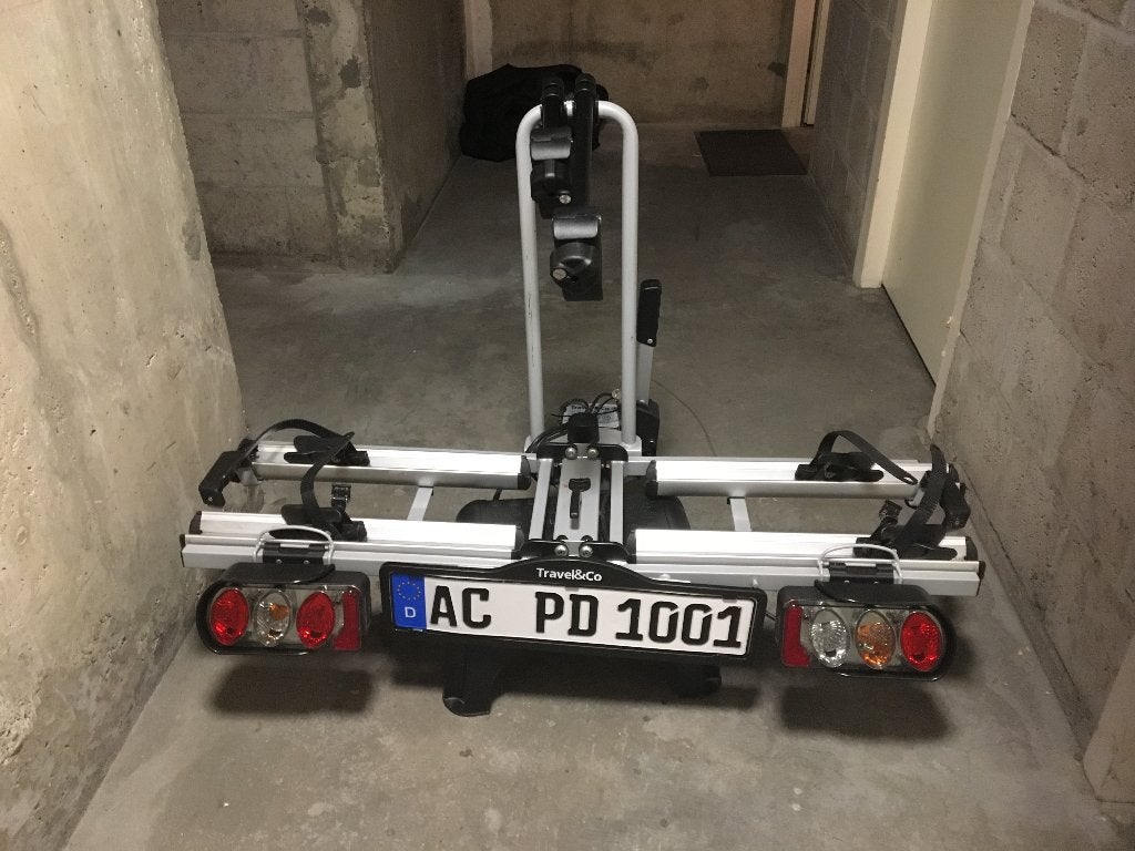 Fietsdrager, Ophalen, Gebruikt, 2 fietsen, Trekhaakdrager