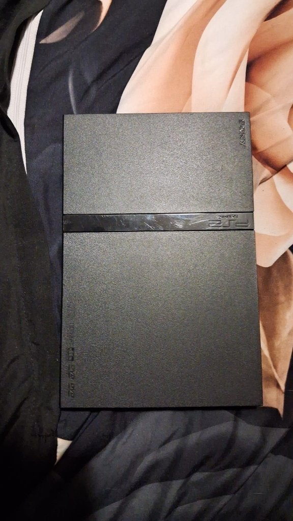 Sony PlayStation 2 Slim (Zwart), Spelcomputers en Games, Spelcomputers | Sony PlayStation 2, Gebruikt, Zwart, Ophalen of Verzenden