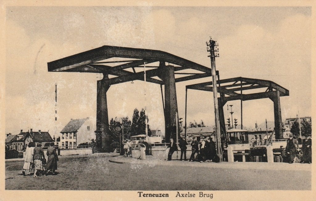 TERNEUZEN Axelse Brug 1951, Verzenden, 1940 tot 1960, Gelopen, Zeeland